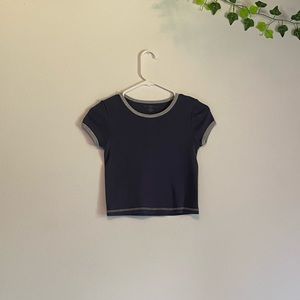 Brandy Melville Ashlyn Colored Neckline Top
